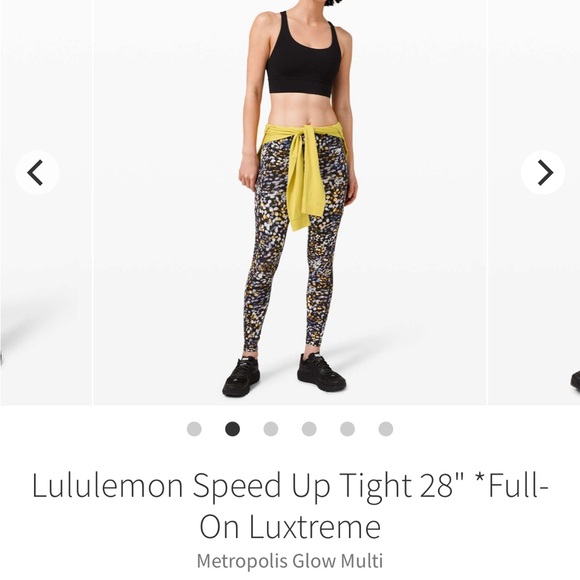 NWT Lululemon Speed Up Tight 28" *Full-On Luxtreme Metropolis Glow Multi -size 8 - Picture 4 of 16